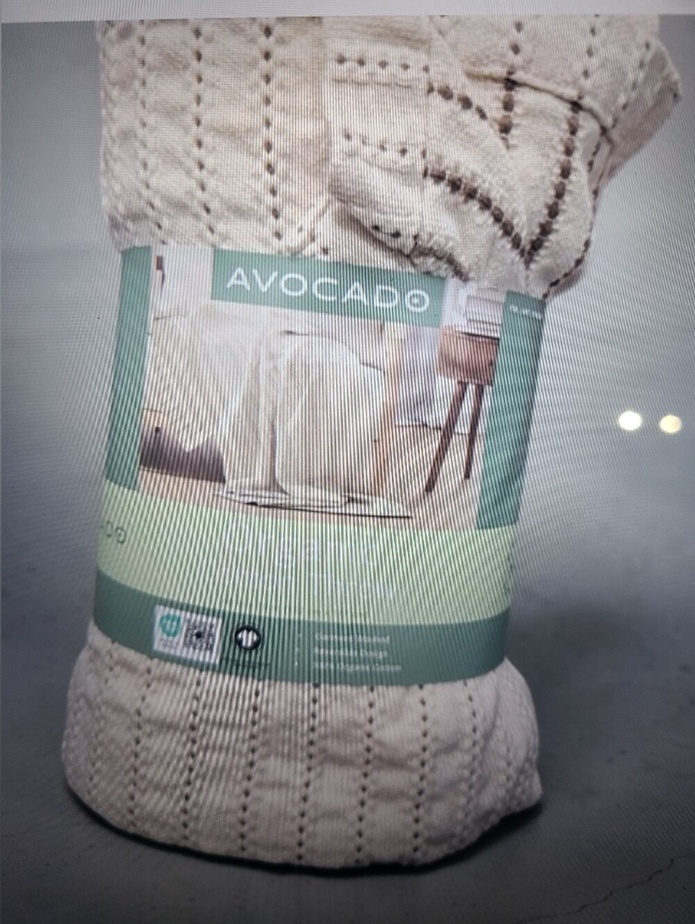 (6)Avacado Organic Cotton Throw